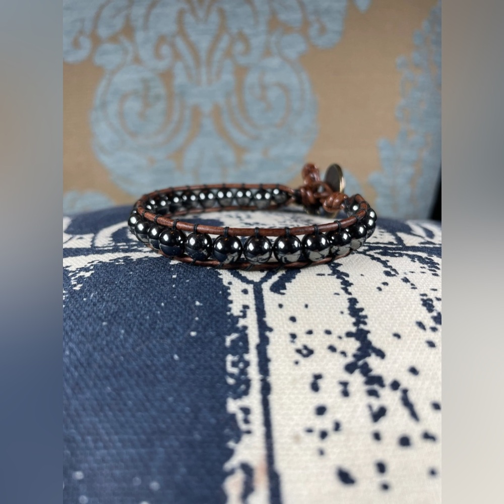 Stackable Hematite Bead Bracelet - image 2